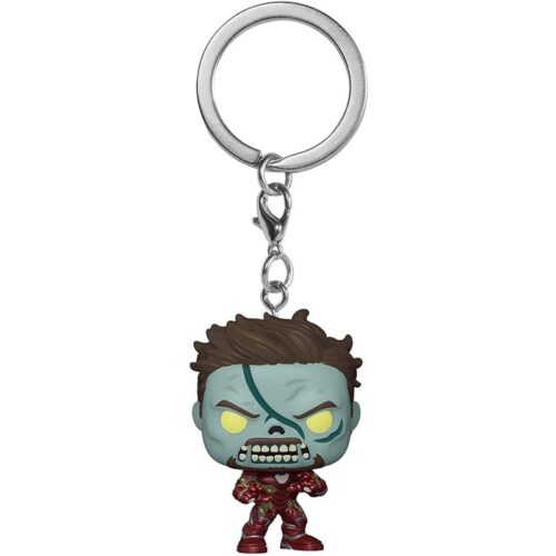 Funko POP Llavero Marvel Iron Man Zombie de la serie What if