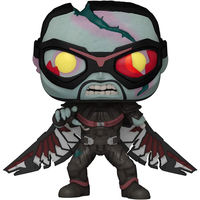 Funko POP Marvel 942 Zombie Falcon de la serie What If con gafas