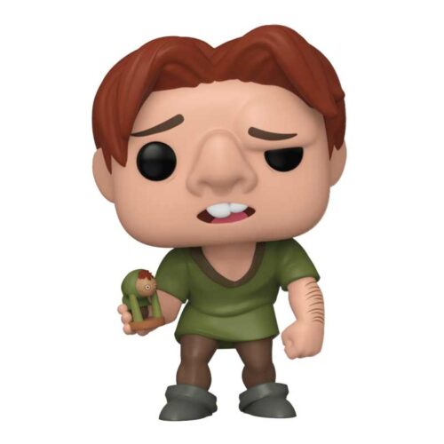 Funko POP! Disney Quasimodo El Jorobado de Notre Dame sujetando figura