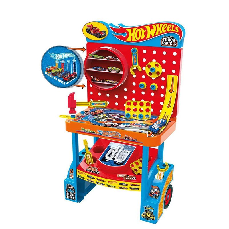 Garaje y banco de herramientas Hot Wheels