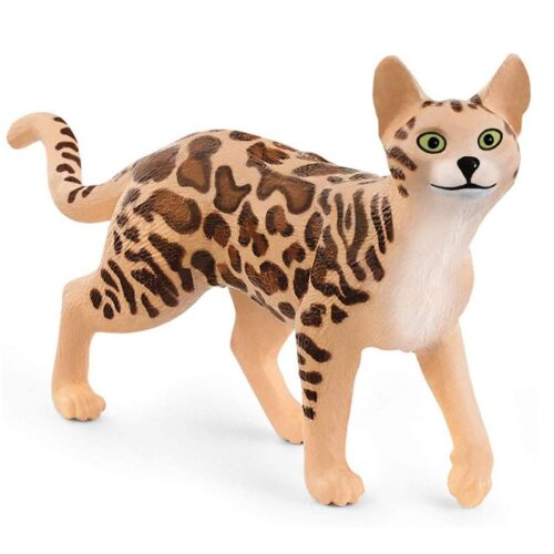 Figura de gato de bengala de la coleccion Schleich Farm World 13918