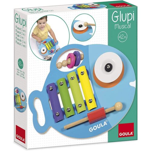 Glupy Pez Musical 3 en 1 Juego Educativo Diset 53143