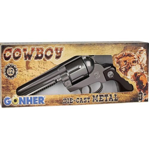 Cowboy Revolver de Metal 12 Tiros Gonher 121/0