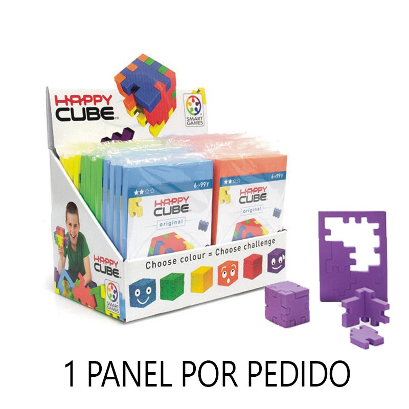 Juego Happy Cubes oiriginal con panel de gomaespuma en color surtido