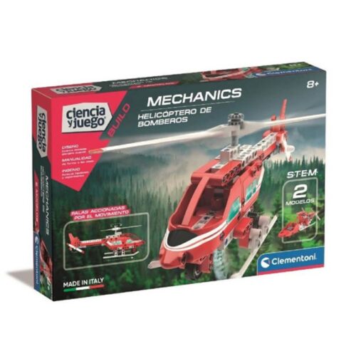 Clementoni C&J Juego de construcción Helicoptero de bomberos Mechanics 55437
