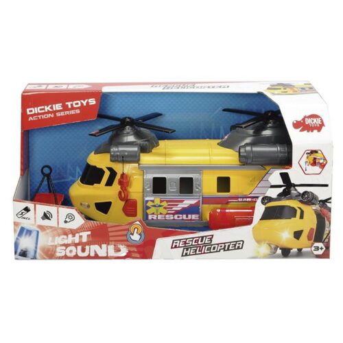 Helicóptero de Rescate 30 cm Action Series – Simba 3306004