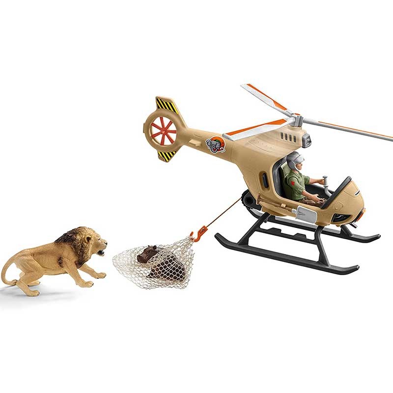 Helicóptero de salvamento de Schleich Wild Life