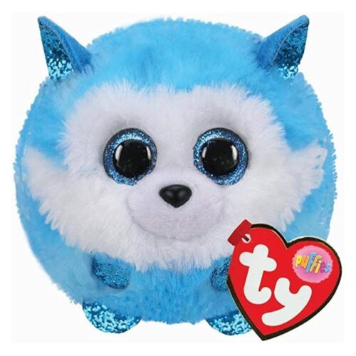 Peluche de Prince el husky azul y blanco de TY Puffies con 7 cm
