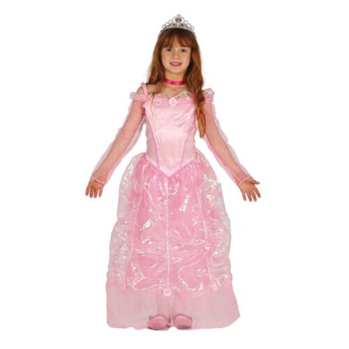 Disfraz infantil de princesa en color rosa de la talla 7-9 años 87537
