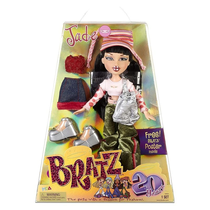 Muñeca Bratz Jade edición especial aniversario de 20 años con póster