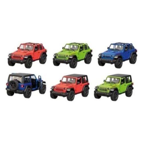 Jeep Wrangler 2018 metálico a escala 1 34 vario colores modelo surtido