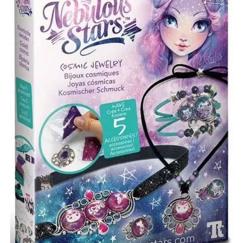 Set creativo de joyas cosmicas con 5 accesorios de Nebulous Stars