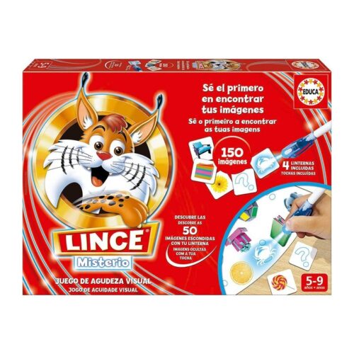 Juego agudeza Lince Misterio con imágenes invisibles y linterna mágica