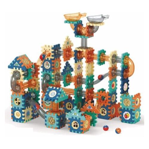 Juego de bloques de construcción 246 piezas multicolor con conectores