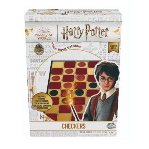 Harry Potter juego de mesa de damas con tablero pegable y 24 fichas