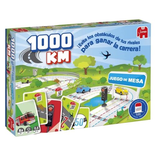 Juego de mesa familiar Jumbo 1000 km gana la carrera a tus rivales