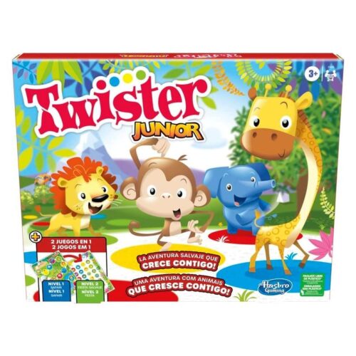 Twister Junior Juego de mesa infantil de aprendizaje con animales
