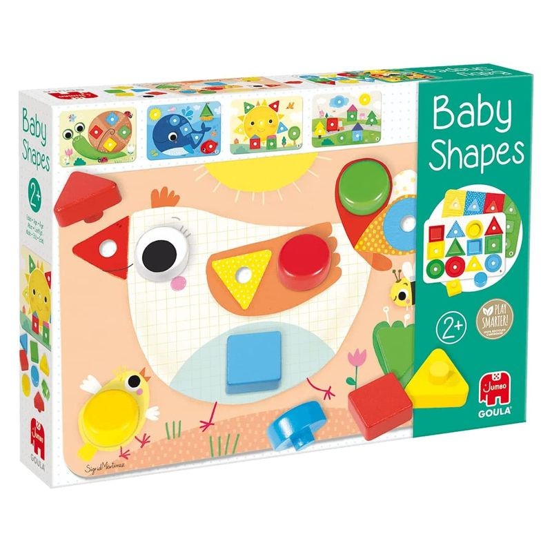 Juego educativo Baby Shapes con 14 piezas de madera de colores 59456
