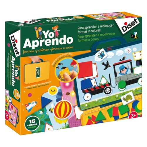 Juego educativo Yo aprendo formas y colores con 15 láminas incluidas