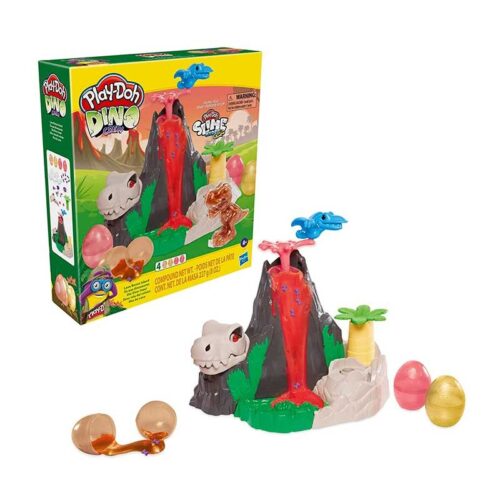 Juego Slime Isla Volcan Dino Crew de Play Doh con Huevos Hydroglitz