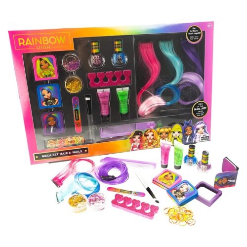 Kit de extensiones Rainbow High para el pelo con tizas de colores