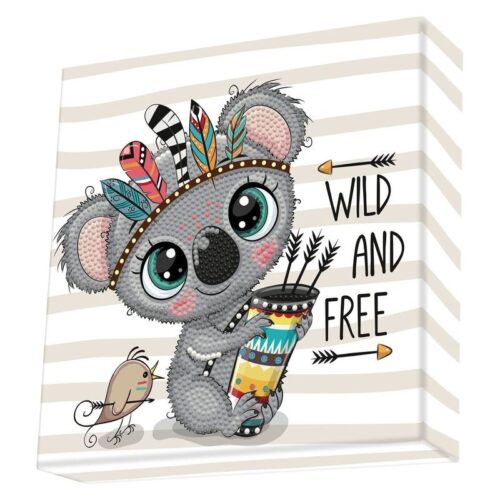 Kit de manualidades Diamond Dotz modelo koala wild and free de 1146 pz