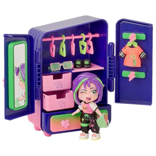 Armario vestidor KookyLoos con muñeca exclusiva Robin y 2 outifts