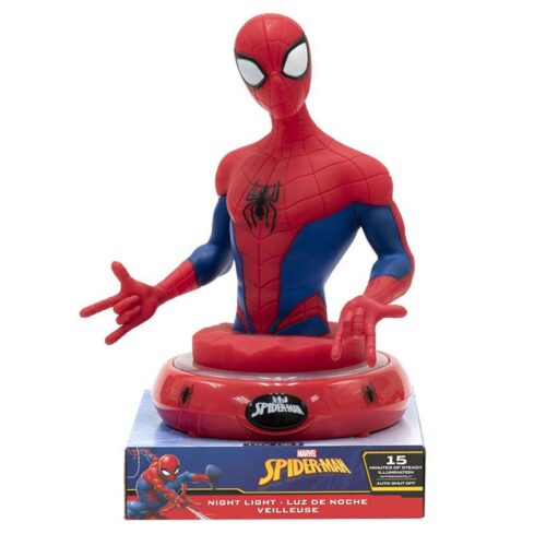 Lámpara de noche de Spiderman con figura en 3D de 25 cm de altura