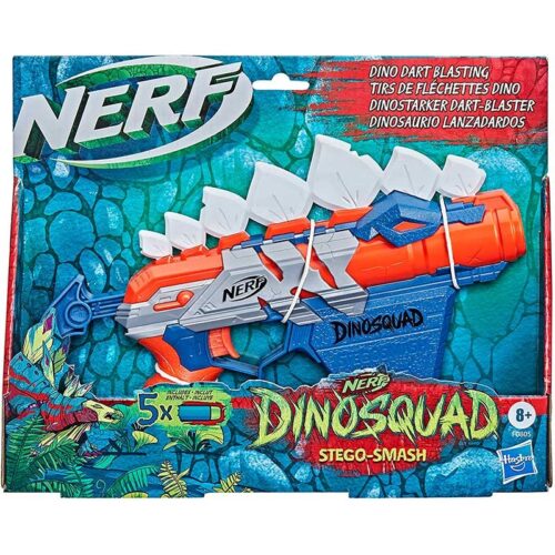 Lanzador Nerf Dinosquad Stegosmash con Dardos de Hasbro