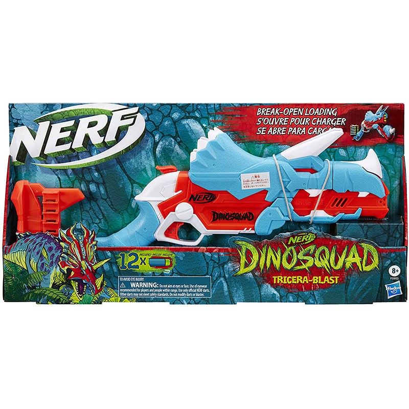 Lanzador Nerf Dinosquad Tricerablast de Hasbro