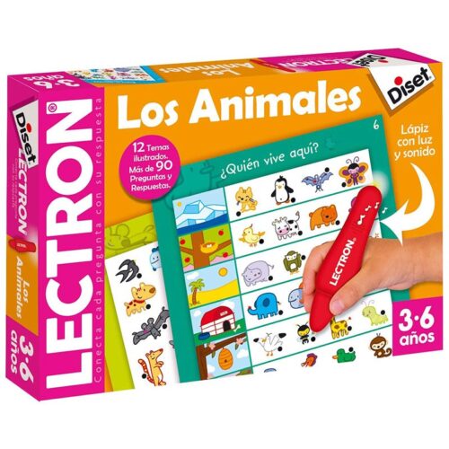 Juego Educativo Lectron Los Animales lápiz con luz y sonido de Diset