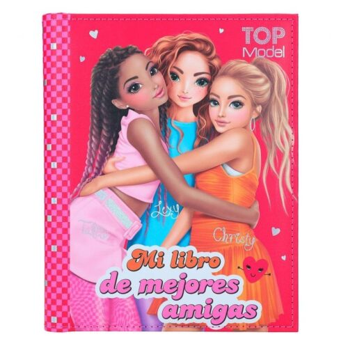 Libro mejores amigas Top model con 110 páginas de preguntas y consejos