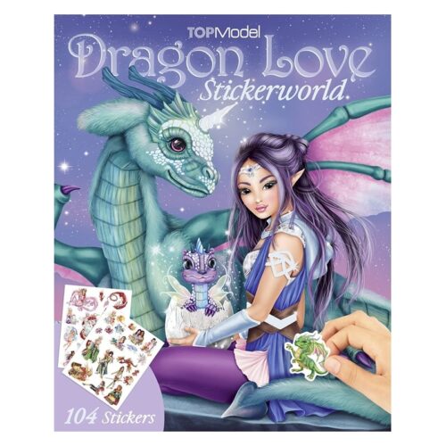 Libro pegatinas paisajes mágicos Top Model Dragon Love 20 escenarios