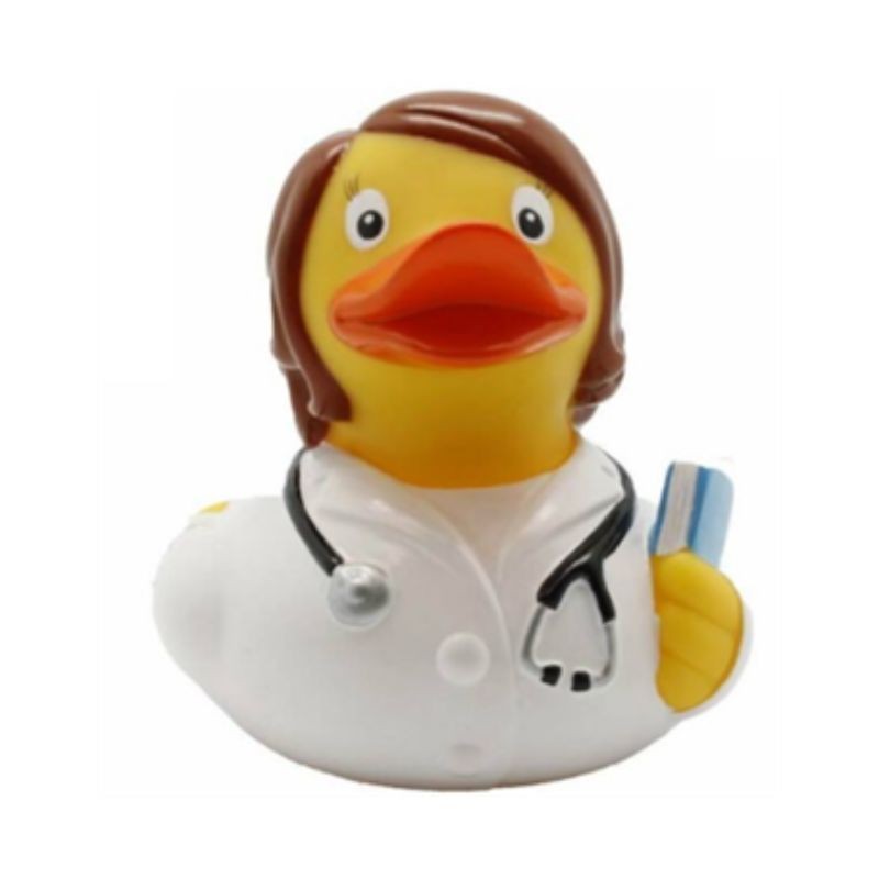 Pato de goma modelo doctora 8cm Lilalu LI1838