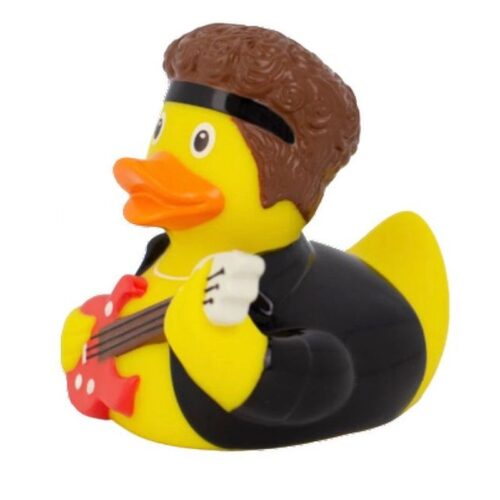 Pato de goma modelo estrella del rock Lilalu 8cm LI2323