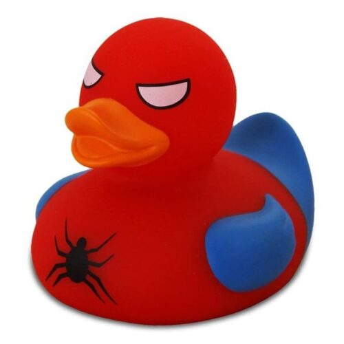 Pato de goma modelo superhéroe Spidy 8cm Lilalu LI1880