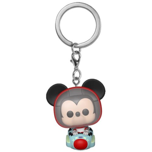 Llavero Funko POP de Mickey Mouse montado en atracción Space Mountain