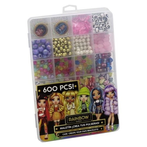 Maletín para crear tus pulseras de 600 piezas Rainbow High