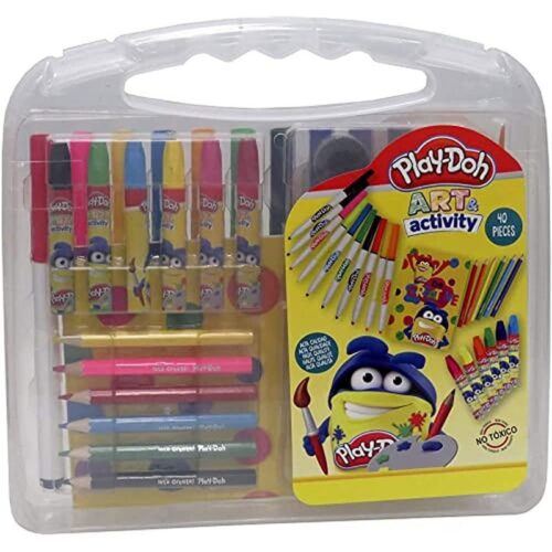 Maletín de dibujo con 40 piezas con pinturas y accesorios de PlayDoh