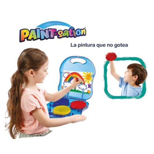 Maletín Paint-sation con accesorios para dibujar anti goteo y derrame