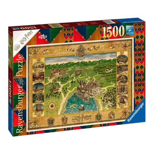 Puzzle 1500 piezas Harry Potter Mapa de Hogwarts de Ravensburger
