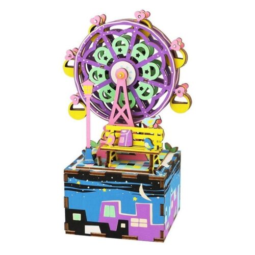 Maqueta Rolife caja en 3D de música Ferris Wheels giratoria