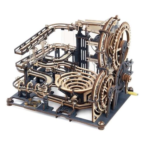 Maqueta de madera 3D Rokr Marble run ciudad nocturna con mecanismos