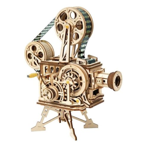 Robotime maqueta de madera modelo cámara Vitascope vintage en 3D