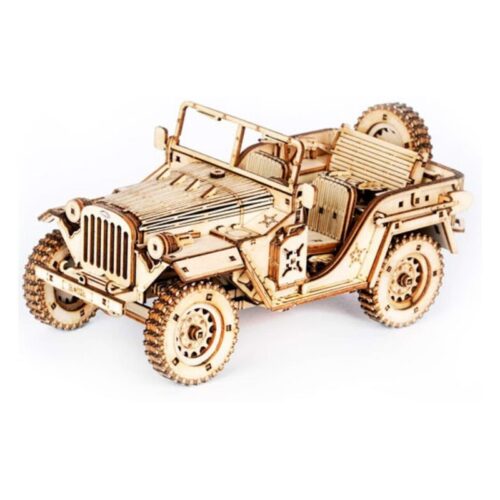 Robotime maqueta de madera modelo vehículo militar clásico en 3D