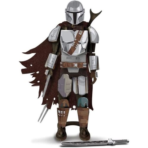 Maqueta de madera 3D the Mandalorian Star Wars para construir y pintar