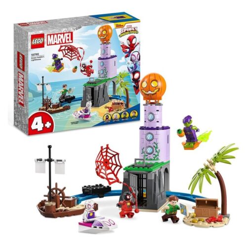 Lego Marvel 10790 Faro del Duende Verde con 4 figuras Spidey y amigos