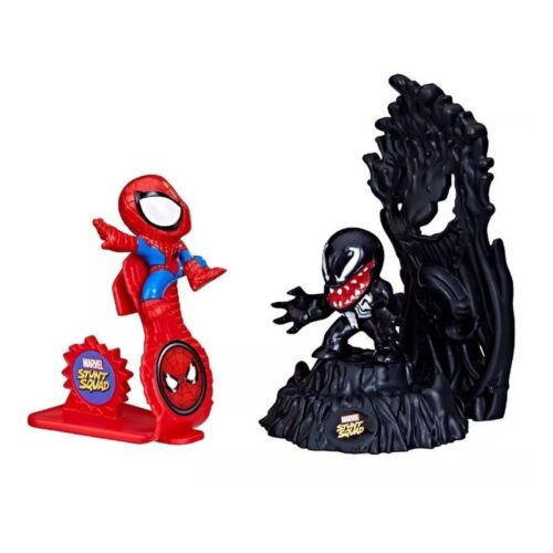 Marvel Stunt Squad Pack Spiderman vs Venom figuras de acción