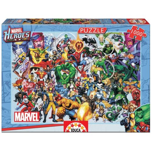 Marvel Super Héroes Puzzle de 1000 Piezas para Adultos de Educa