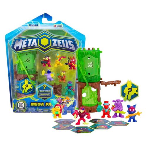Megapack de Metazells con 7 figuras 2 troncos y accesorios serie 1
